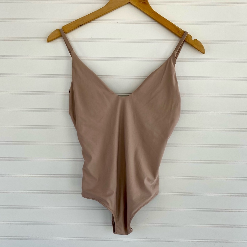 Aerie Dusty Rose One Piece Cheeky Swimsuit Size S